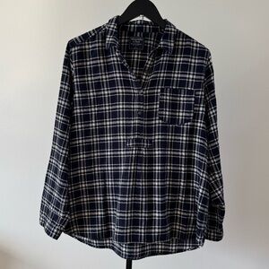 Abercrombie & Fitch Flannel Shirt Womens Plaid Large